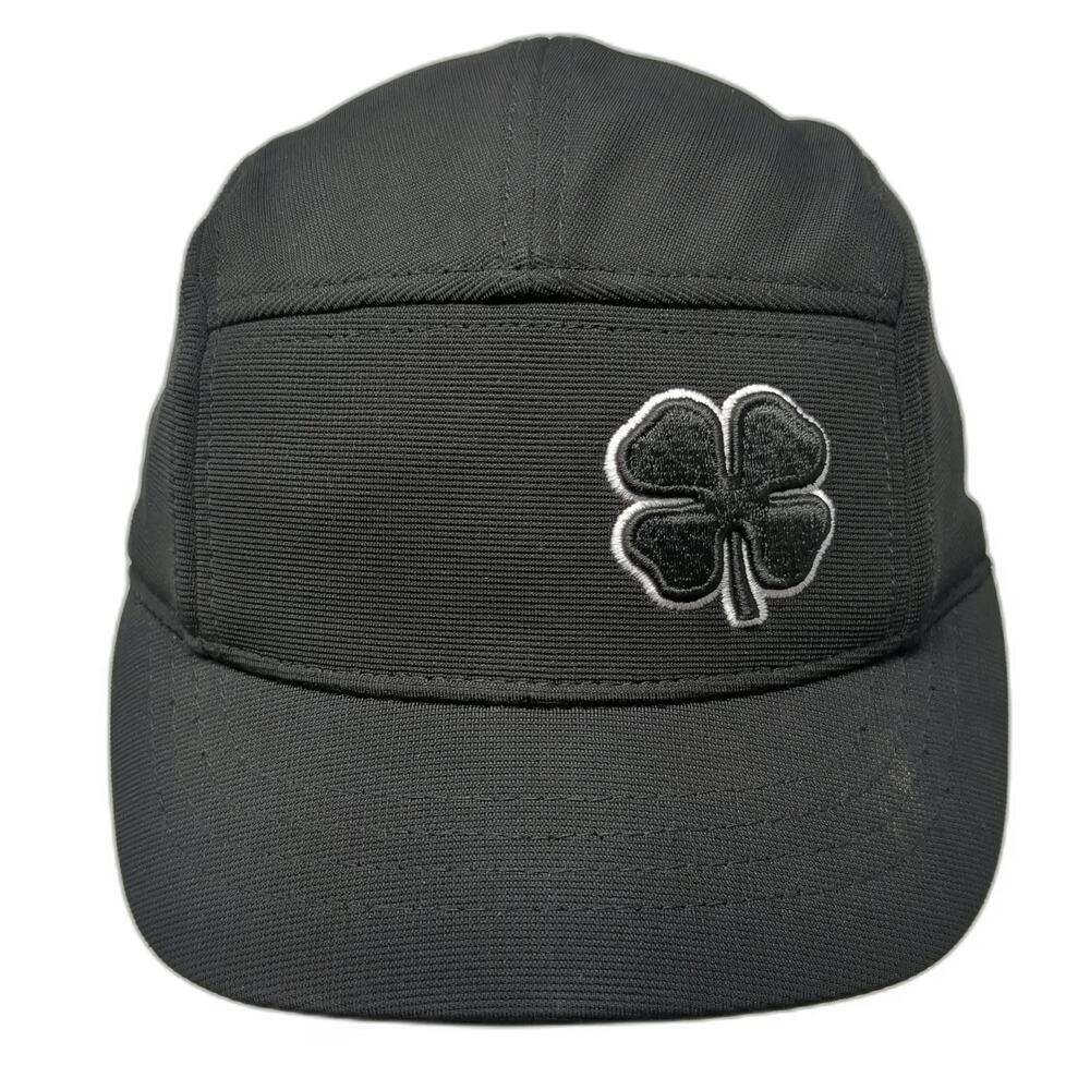 Black Clover 5 Panel One Size Hat Strapback Live Lucky White Logo Breathable